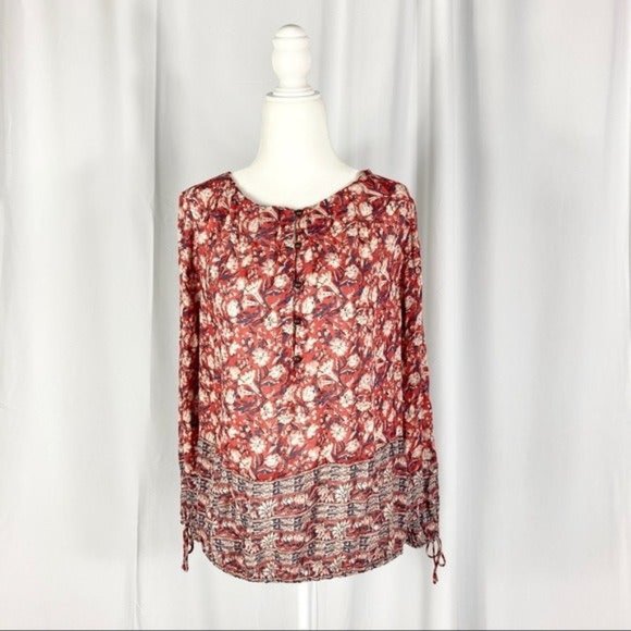 🍄Host pick 💕 NWT Lucky Brand peasant top size PS - Picture 3 of 13